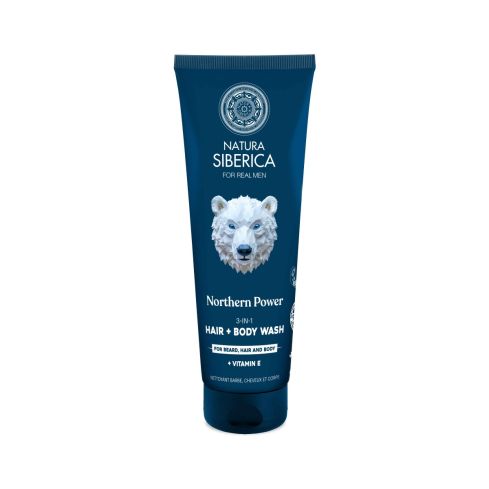 Natura Siberica for Men Dušigeel meestele 3in1 Hair+Beard+Bodywash 200ml