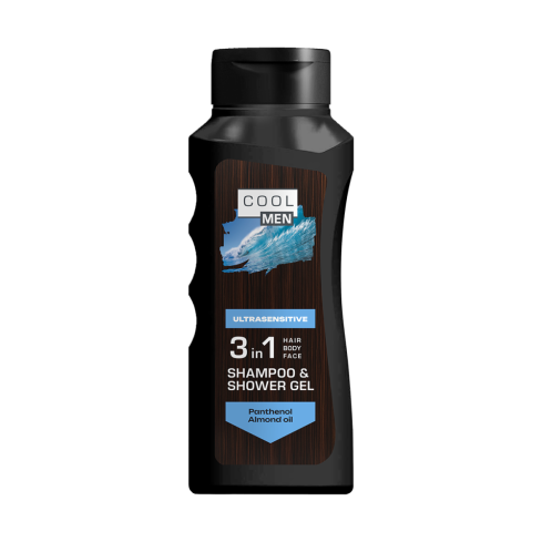 Cool Men 3in1 Geel-Šampoon Ultrasensitive 400ml