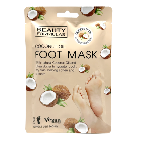 Beauty Formulas Jalamask Kookosõliga (1paar)